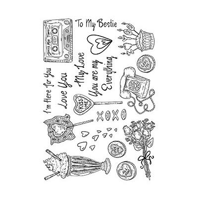 The Card Hut Clear Stamps - Romantic Explosion